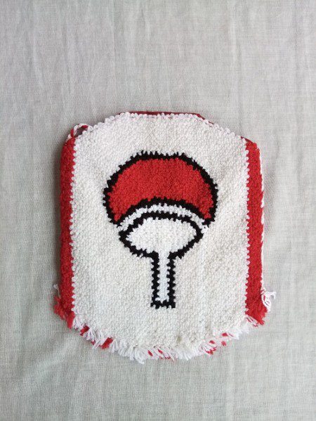 uchiha log embroidery design