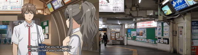 Fujisawa Station - Rascal Does Not Dream of bunny girl senpai real life locations