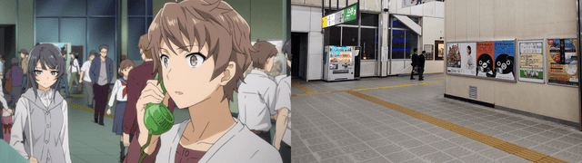 Fujisawa Station - Rascal Does Not Dream of bunny girl senpai real life locations