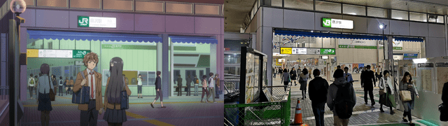 Fujisawa Station - Rascal Does Not Dream of bunny girl senpai real life locations