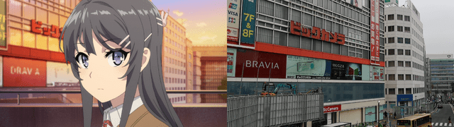 Fujisawa city - Rascal Does Not Dream of bunny girl senpai real life locations