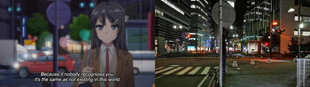 Fujisawa city - Rascal Does Not Dream of bunny girl senpai real life locations