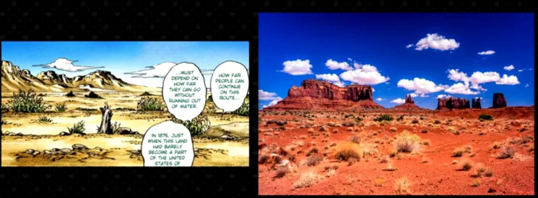 Arizona desert, Real Life Locations of Jojo's Bizarre Adventure