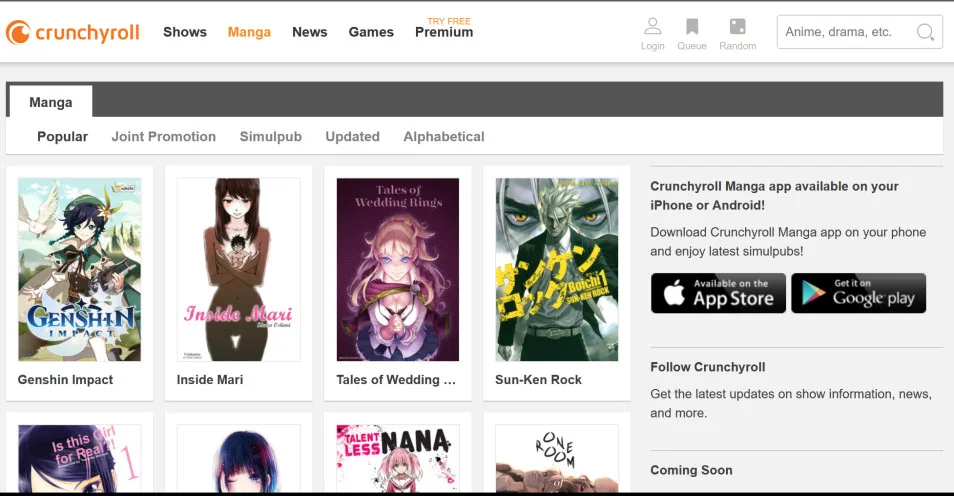 11 Best Legal Manga Websites to Read Manga, Crunchyroll Manga 