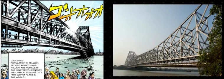 Howrah Bridge, Locations of Jojo's Bizarre Adventure