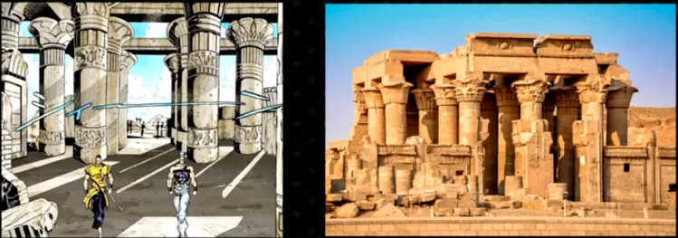 The Ultimate Guide to the Real Life Locations of Jojo's Bizarre Adventure , Kom Ombo