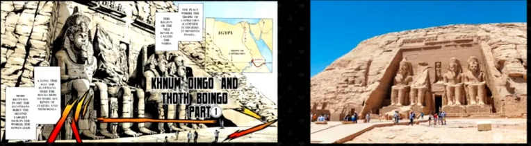 Abu Simbel, Locations of Jojo's Bizarre Adventure