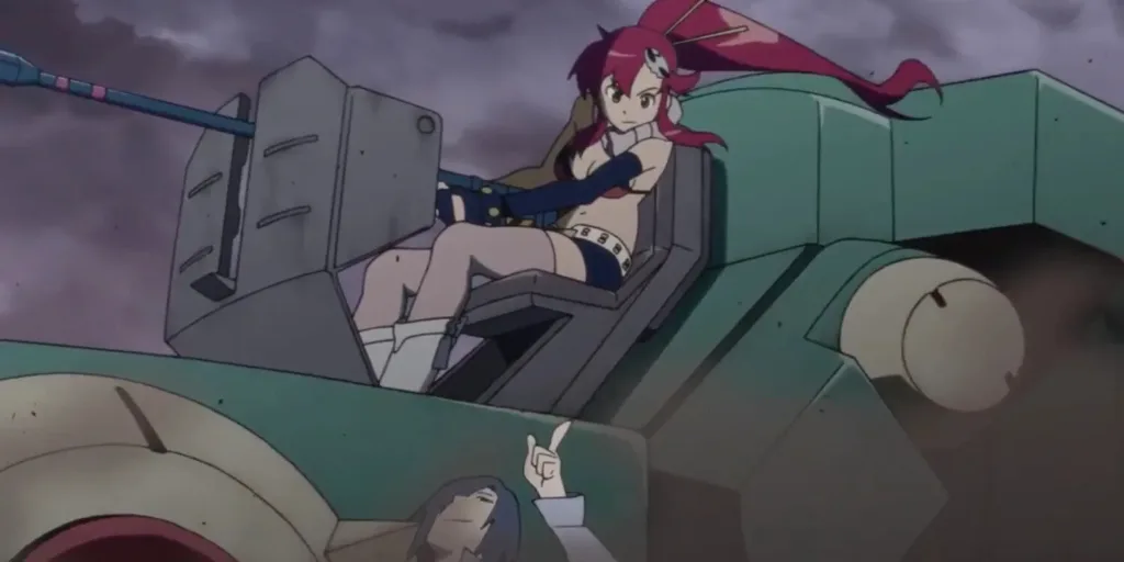 Einzer carrying Yoko
Great Gurren Lagann Mechs