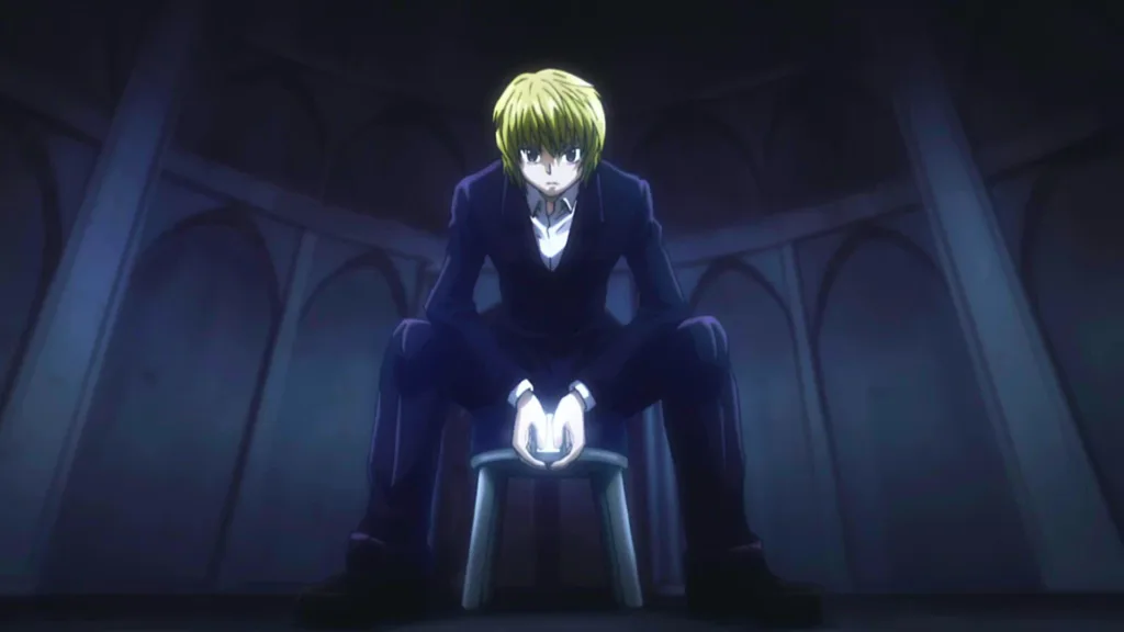 Kurapika sitting in a dark room.
Questions about Hunter x Hunter