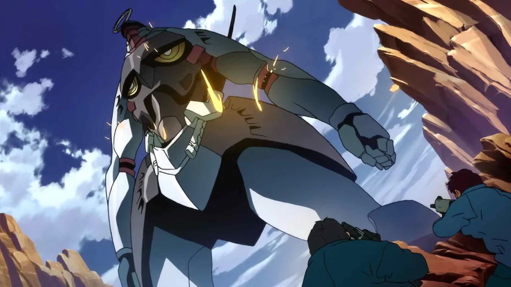 Enki, barely grazed by handgun ammunition
Great Gurren Lagann Mechs