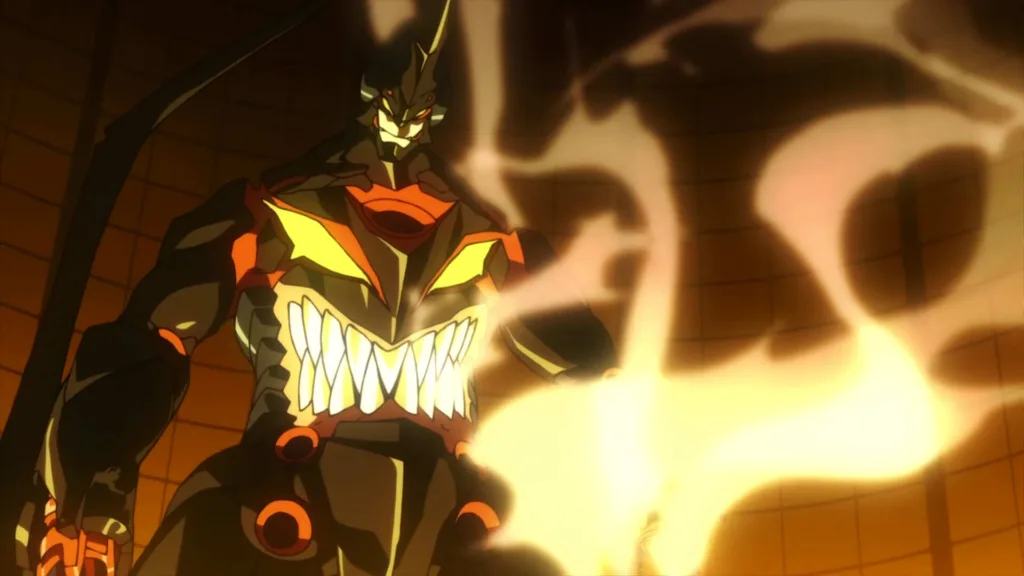 Lazengann takes a hit
Great Gurren Lagann Mechs