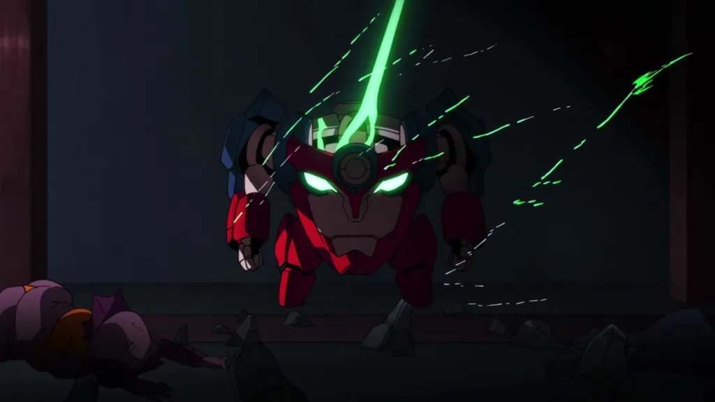 Lagann awakens due to Simon's heart.
Great Gurren Lagann Mechs