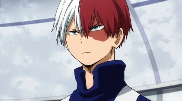 Best Anime Boys With White Hair Ranked - Shoto Todoroki - My Hero Academia