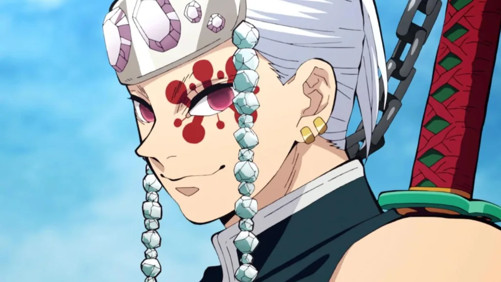 Best Anime Boys With White Hair Ranked - Tengen Uzui - Demon Slayer