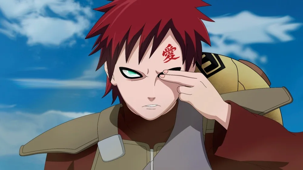 Gaara from Naruto - best anime characters with red hair