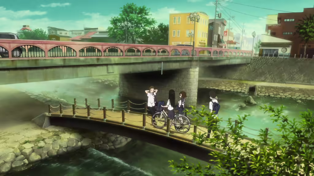 Yayoi Bridge in anime - The Ultimate Guide to Hyouka Real life Locations