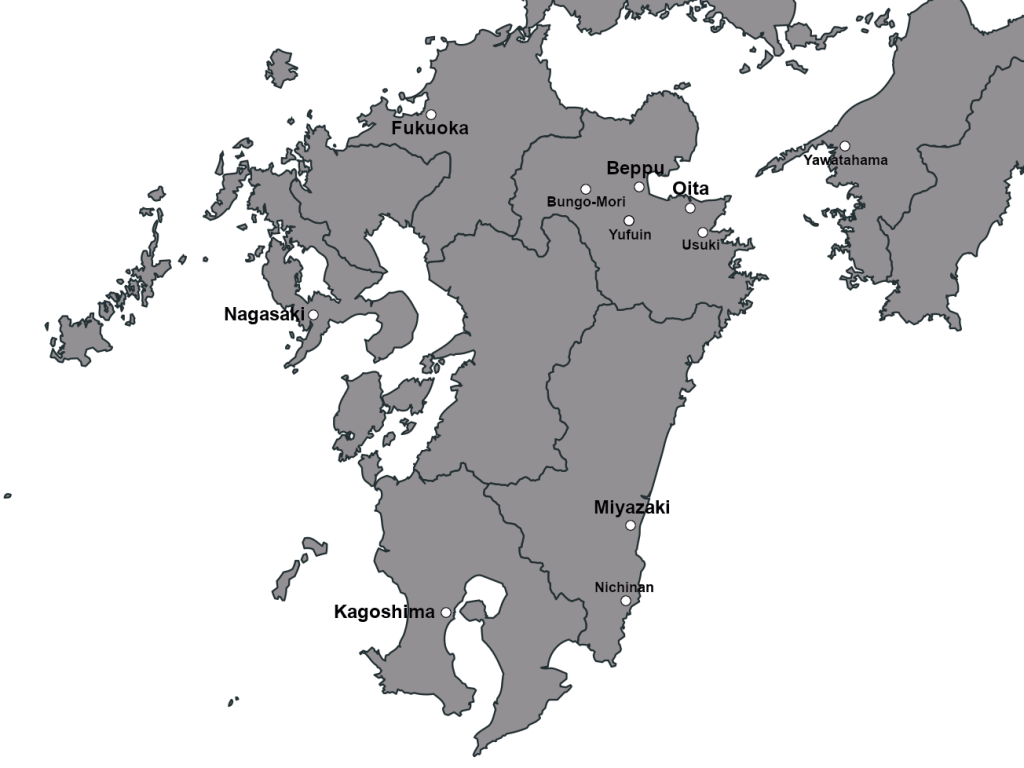 Map of Suzume Real Life Locations